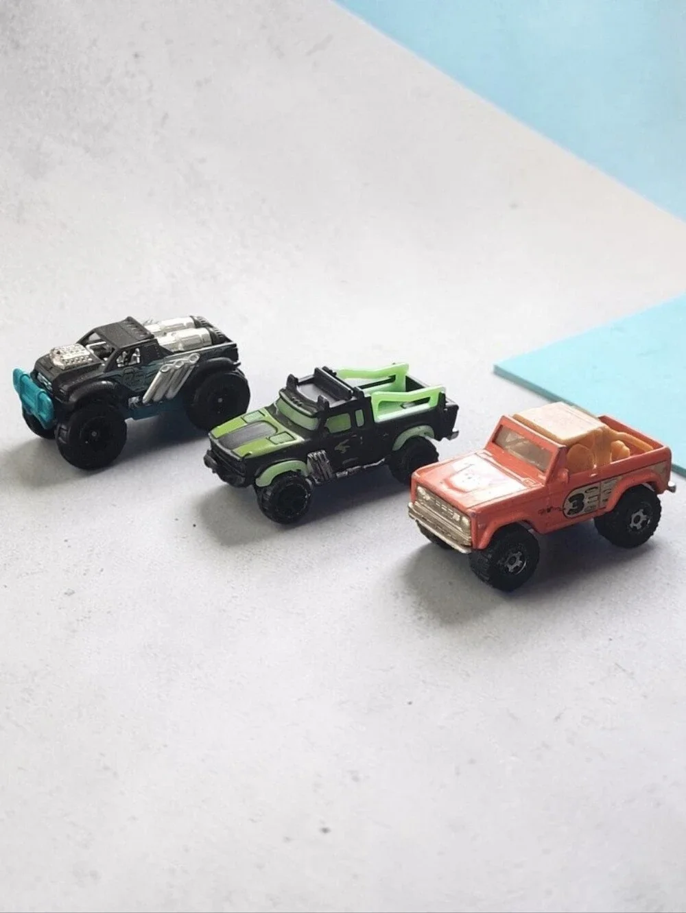 (Lot Of 3) Assorted Zuru Metal Machines/Rally Baja Crawler/Ford Bronco/ Die-Cast